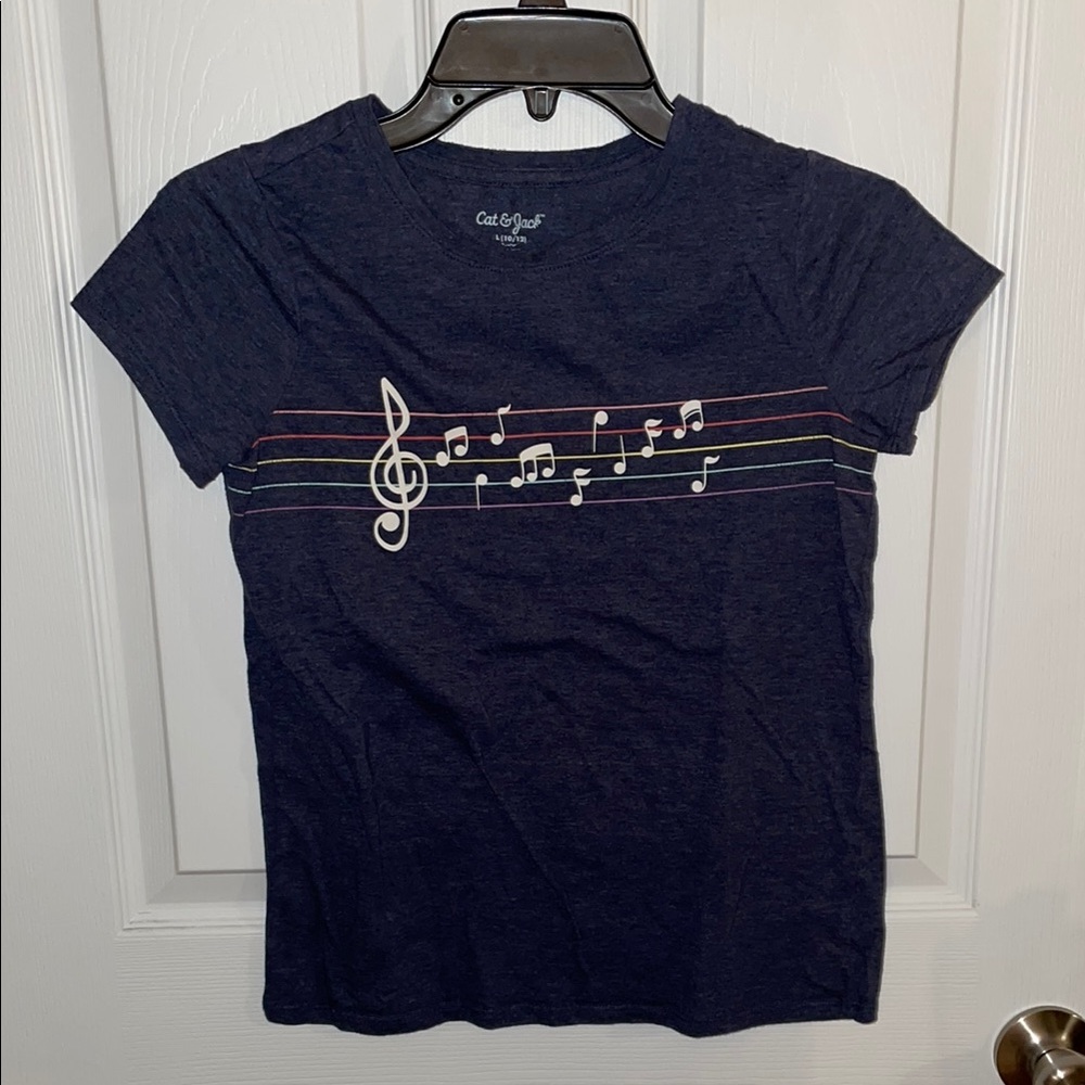 Cat & Jack Blue Music Graphic Tee